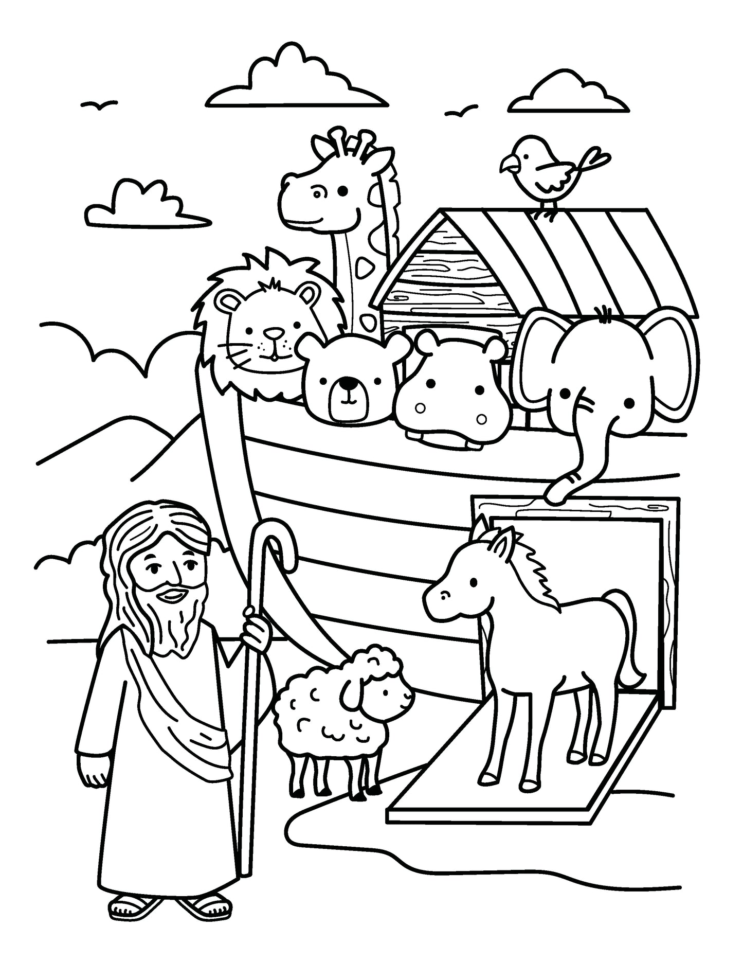 My Bible Story Coloring Books - 50 High Quality Pages (10 Pack) - $0.99 Each