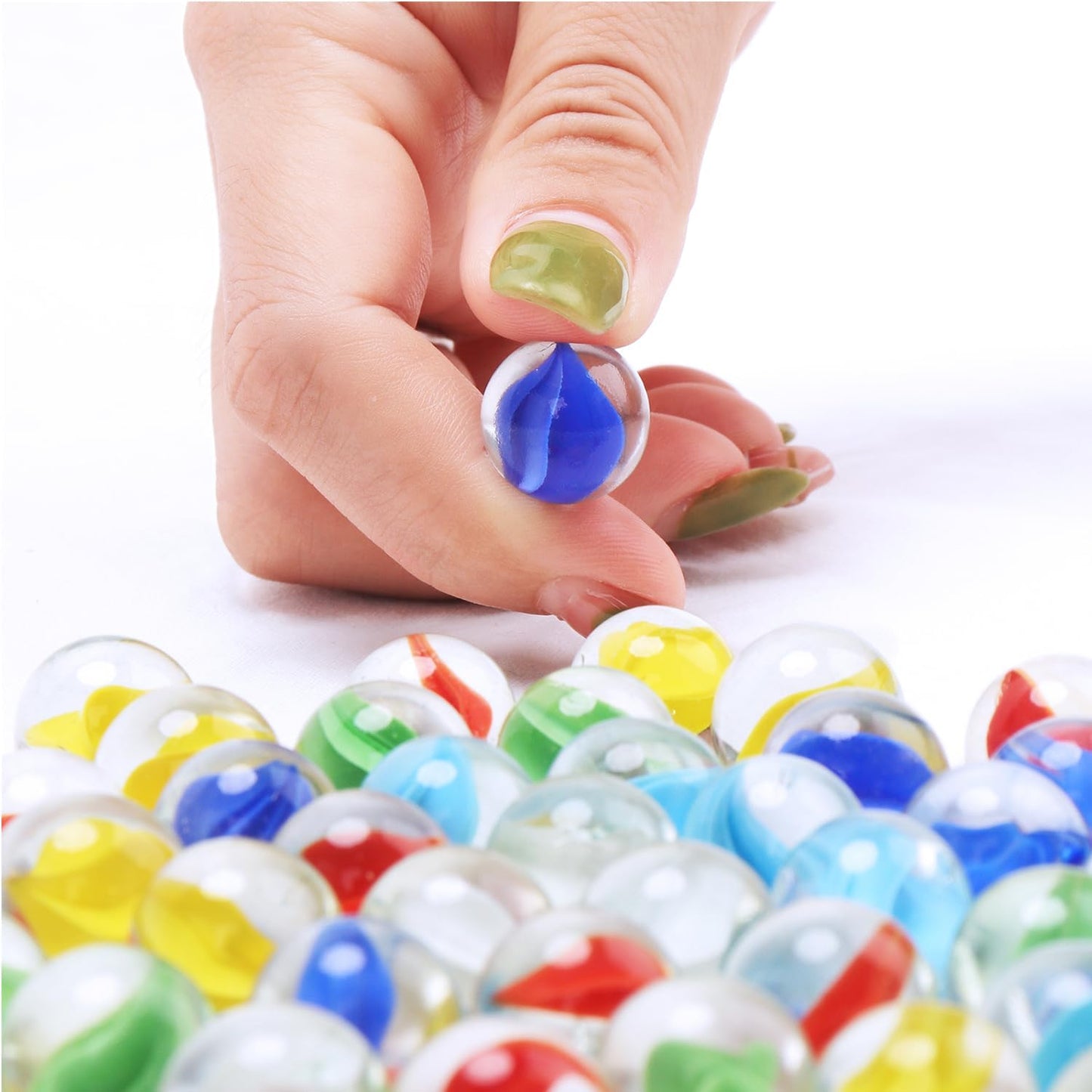 Marbles Glass Cats Eye - 400 Total Marbles! (20 Pack)