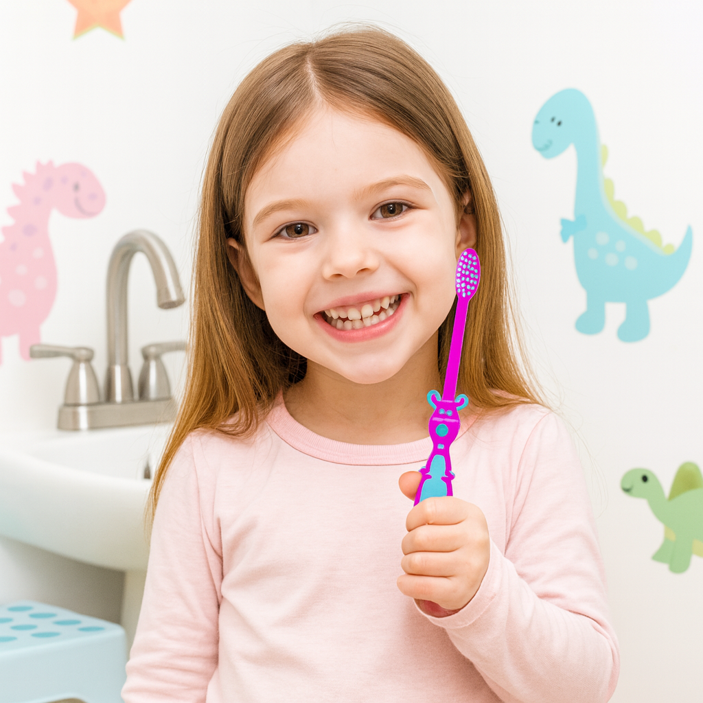 Toothbrushes For Kids (100 Pack) - Fun Kangaroo Design