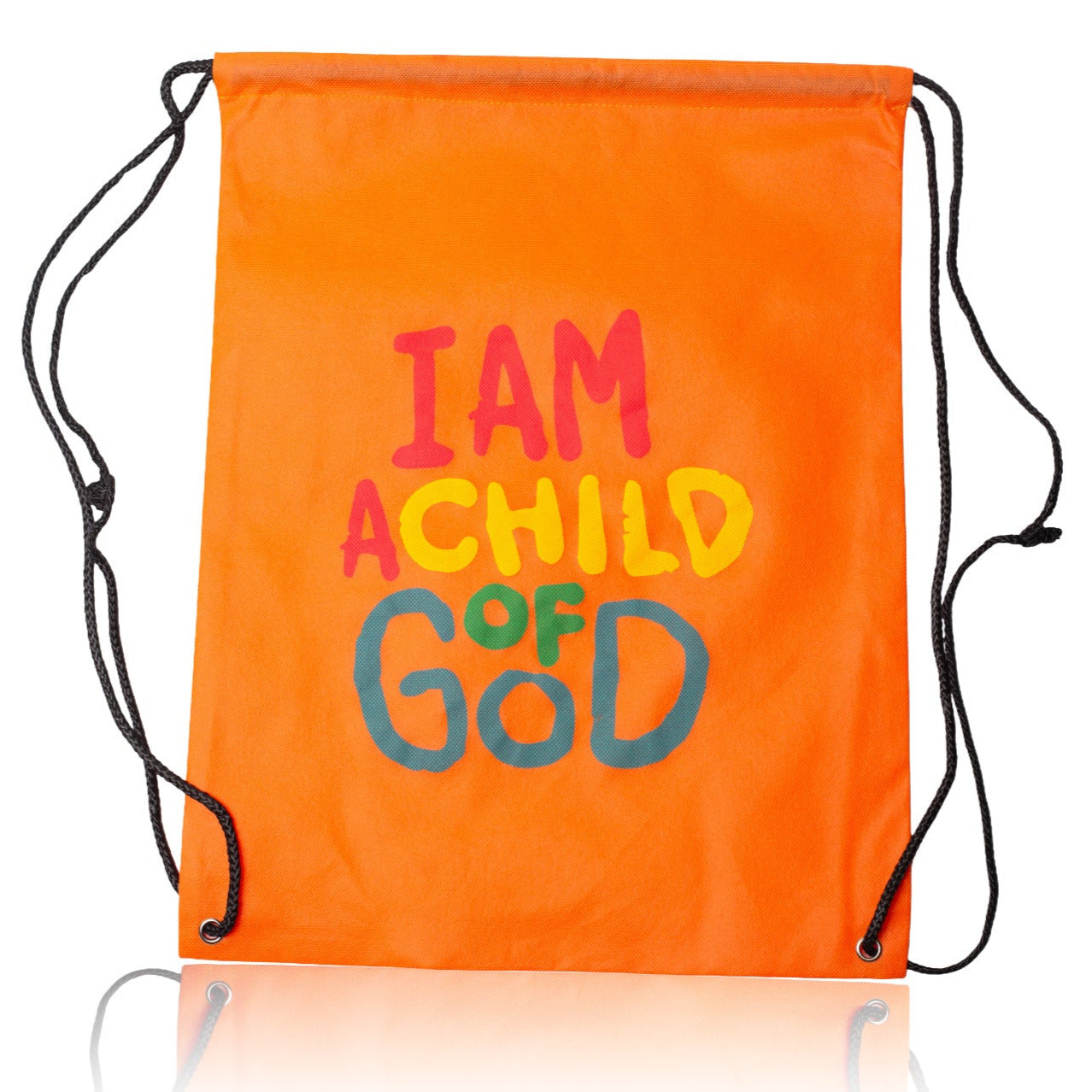 "I Am A Child of God" Drawstring Bag (20 Pack) - Assorted Colors