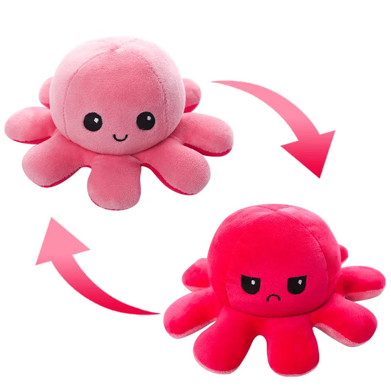 Octopus Plush (5 Pack) - Assorted Colors Reversible
