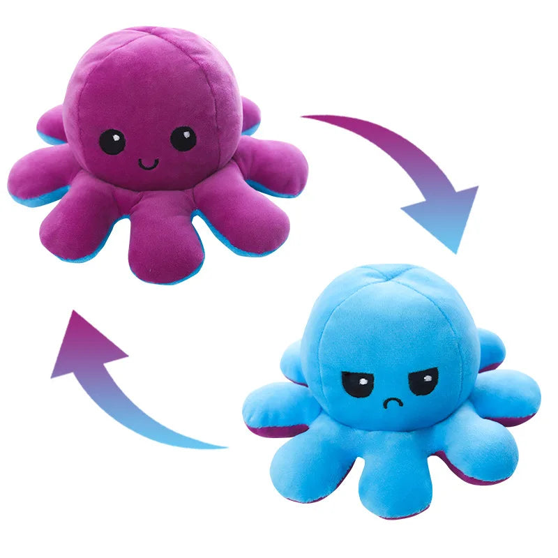 Octopus Plush (5 Pack) - Assorted Colors Reversible
