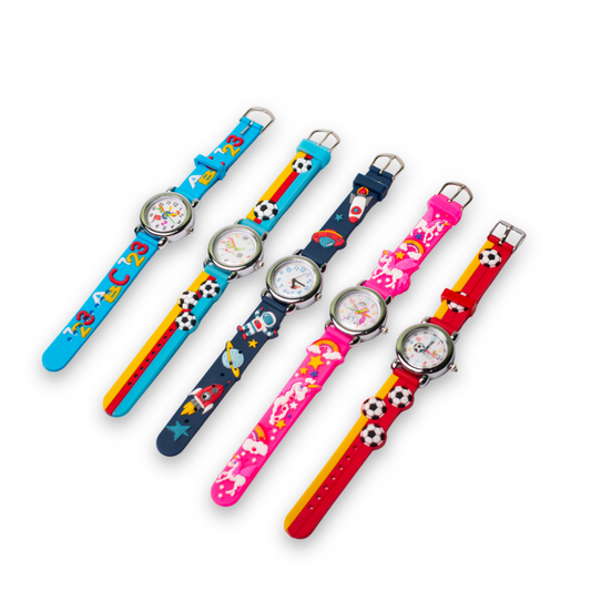 Children's Watch (10 Pack) - Assorted Bright and Colorful Designs! - $1.89 Each