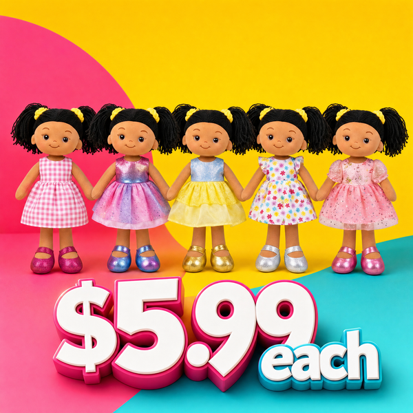 Rag Doll (10 Pack) Mattie - Perfect Soft Plush For Girls, $5.99 Each - LIMITED STOCK