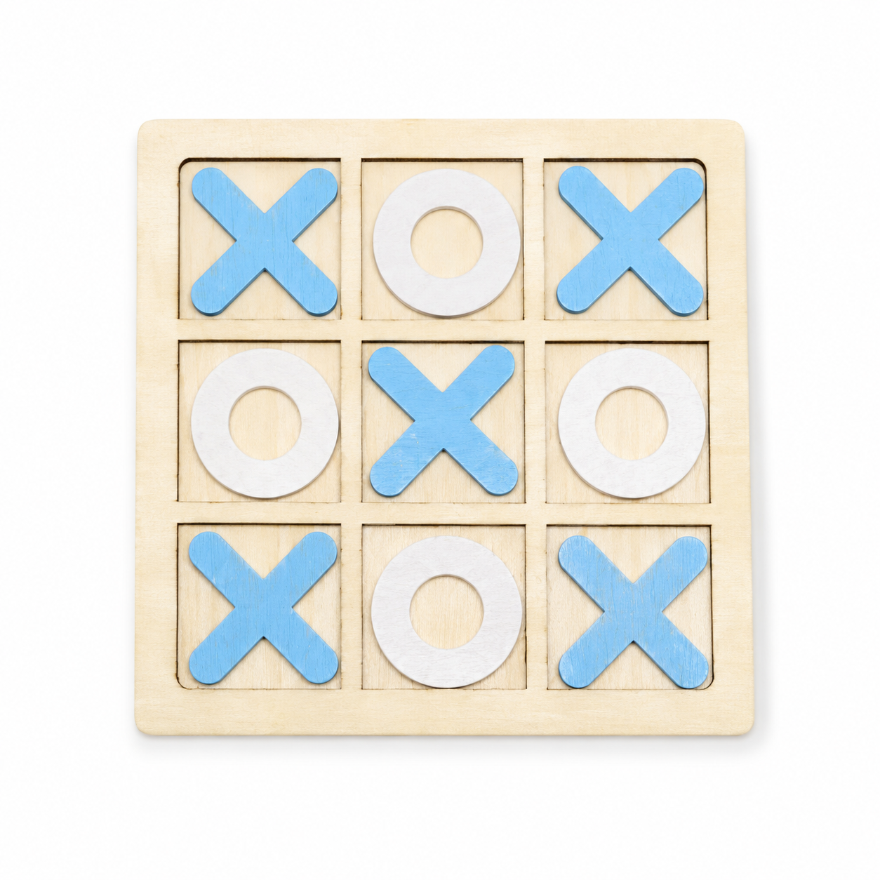 Tic Tac Toe Board (20 Pack) - Multiple Colors - Classic Wood Game - $0.50 Each