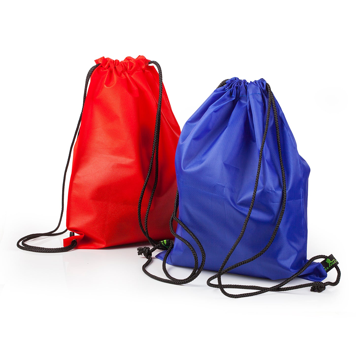 Drawstring Bags - Nylon Water-Resistant Multi-Color (10 Pack)