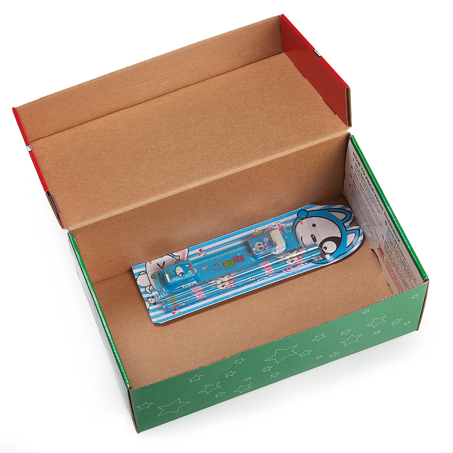 (20 pack) Kids Stationary Pack - 2 Pencils, Ruler, and Eraser Pack