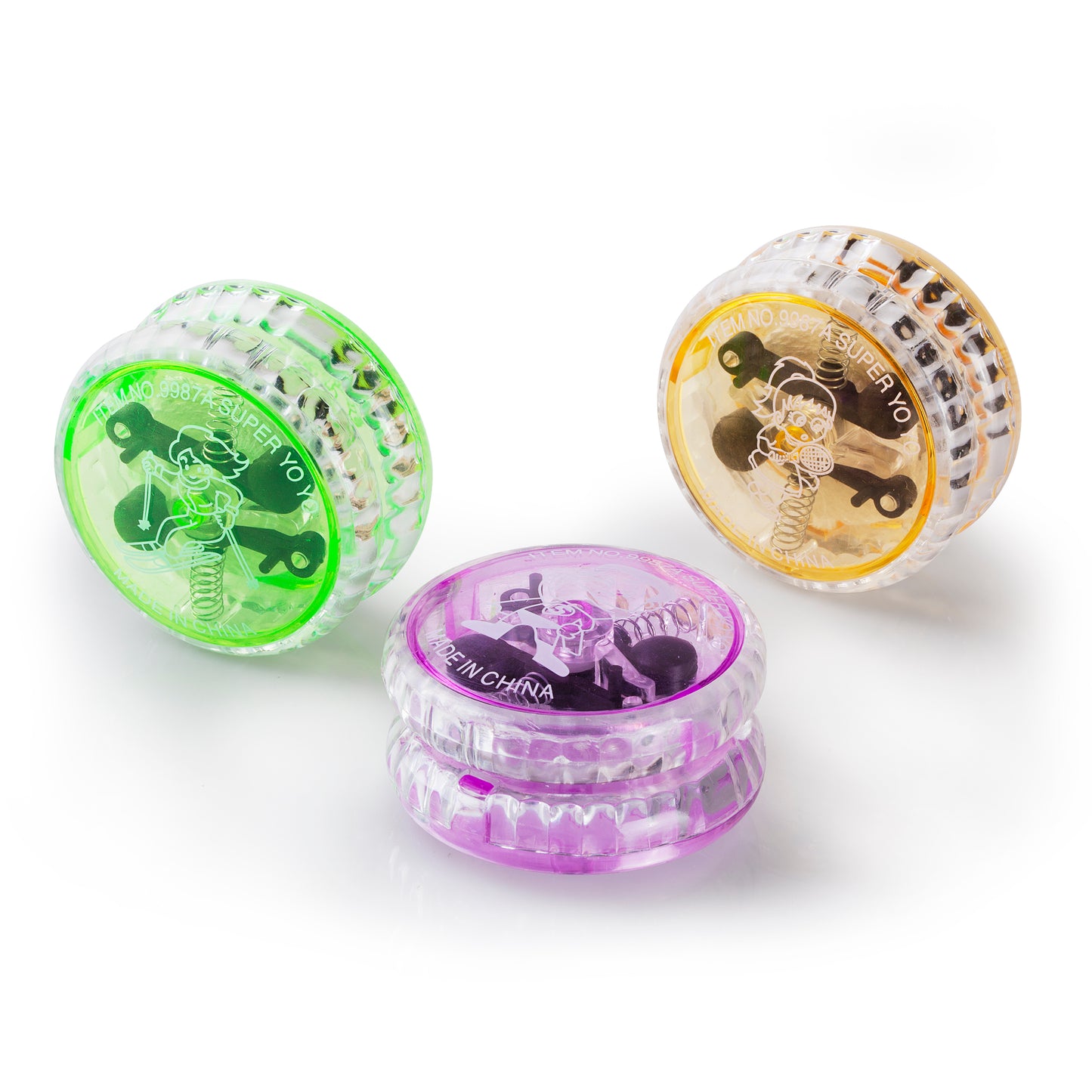 Yo-Yo's - Neon Multiple Colored Light Up (10 Pack) - $0.69 Each