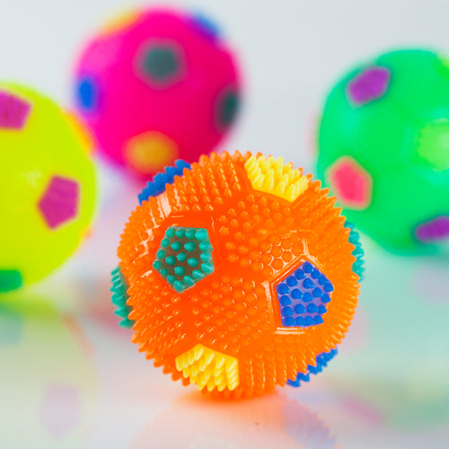 2" Light up Mini Toy Soccer Balls (24 Pack)