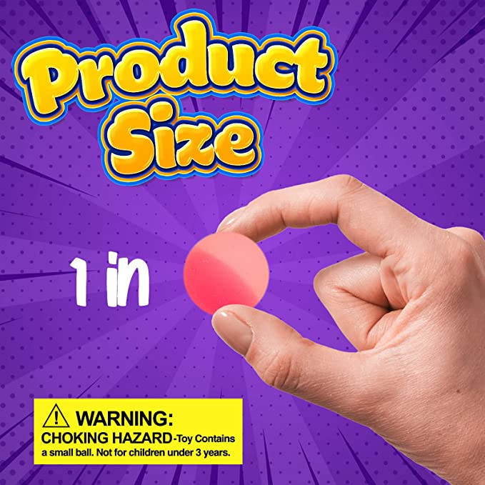Bouncy Balls - Mini Rubber Bouncy Balls 1" (12 Pack)