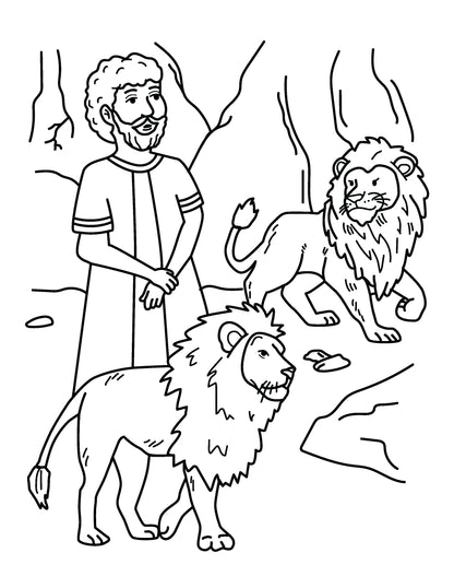 My Bible Story Coloring Books  - 50 High Quality Pages (10 Pack)