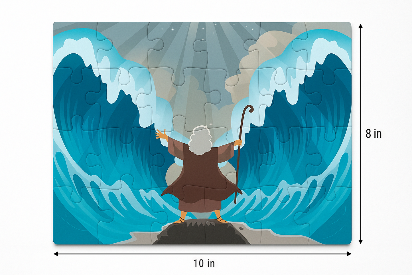 MyBible Jigsaw Puzzle (2 Pack) Moses Parting the Red Sea