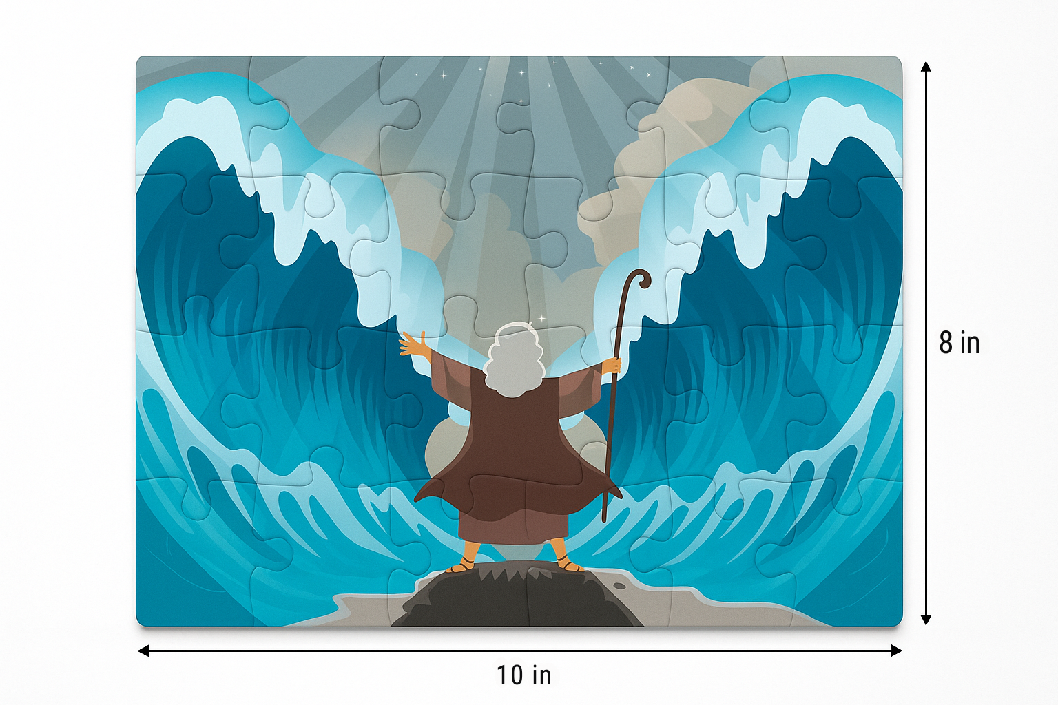 MyBible Jigsaw Puzzle (2 Pack) - Moses Parting the Red Sea - $0.99 Each