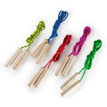 Jump Ropes Multi-Colored Roped with Wood Grips (10 Pack)  - $0.69 Each  (Estimated In Stock Date 8/31