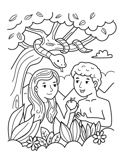 My Bible Story Coloring Books  - 50 High Quality Pages (10 Pack)