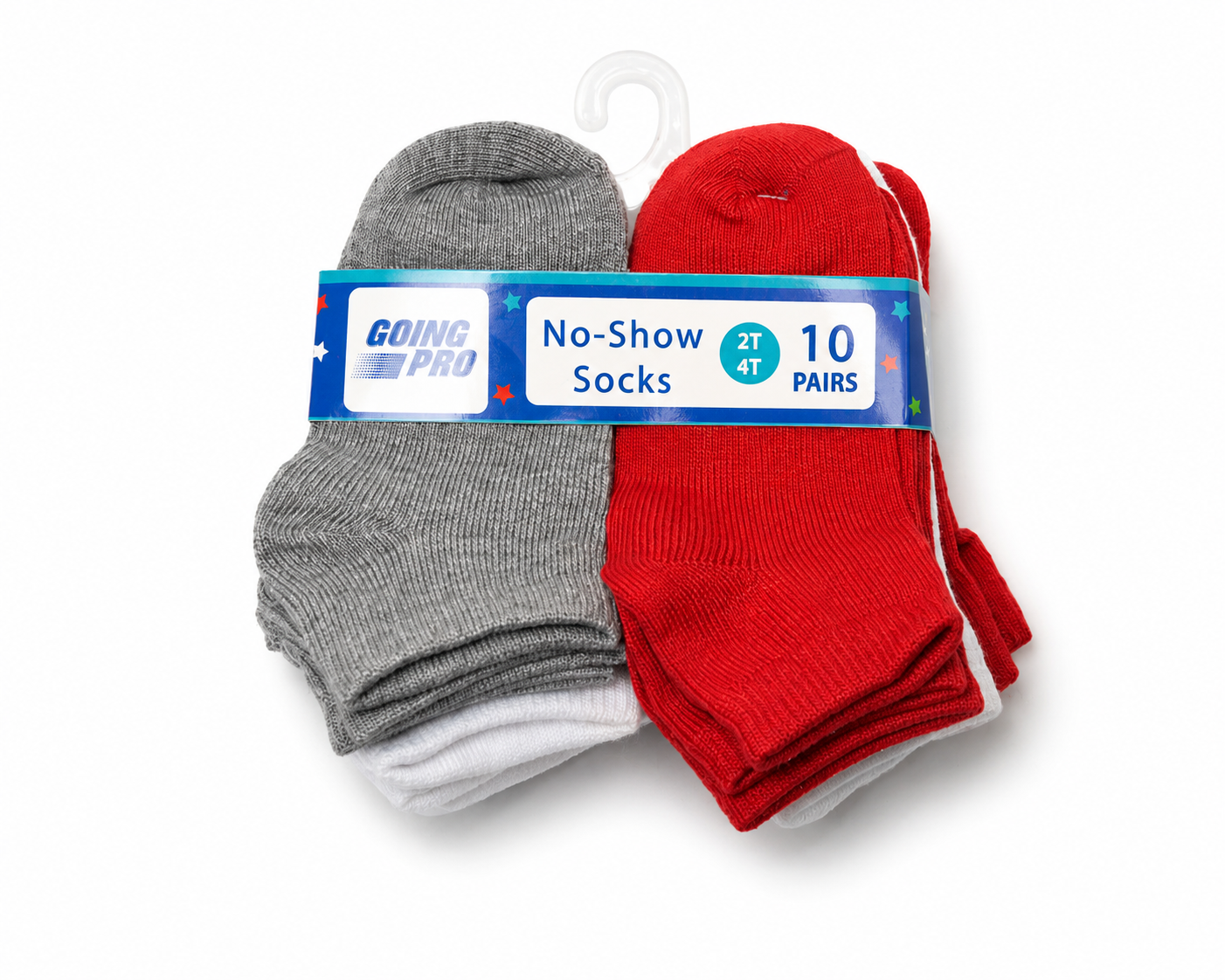 Toddlers' Socks (10 Pack) For Ages 2-4 Years Old - $0.55 Each