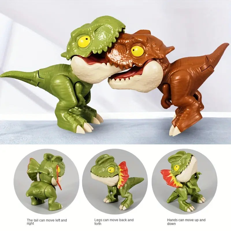 Dinosaur Interactive Toy (10 Pack) - Assorted Creatures, Finger Biting Fun