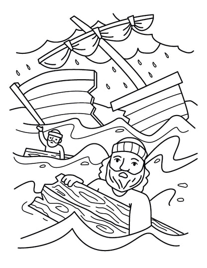 My Bible Story Coloring Books  - 50 High Quality Pages (10 Pack)