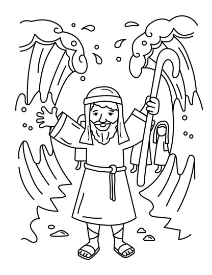 My Bible Story Coloring Books  - 50 High Quality Pages (10 Pack)