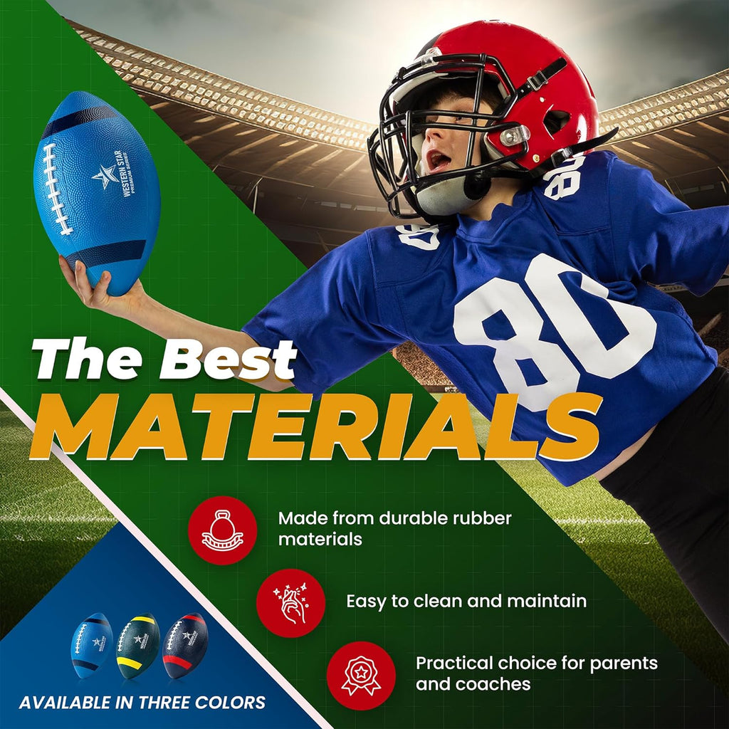 *CLEARANCE* American Footballs (5 Pack) - 5 Color Varieties - With Pumps - Starting at $2.99