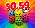 Super Bounce Asteroid Balls  – Colorful High-Bounce Balls for Kids (10 Pack) - 59¢
