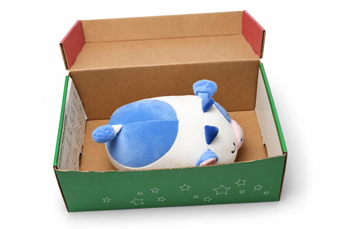 Cow Plush (6 Pack) Blueberry Blue Squishable Animal Stuffy, $3.25 Each