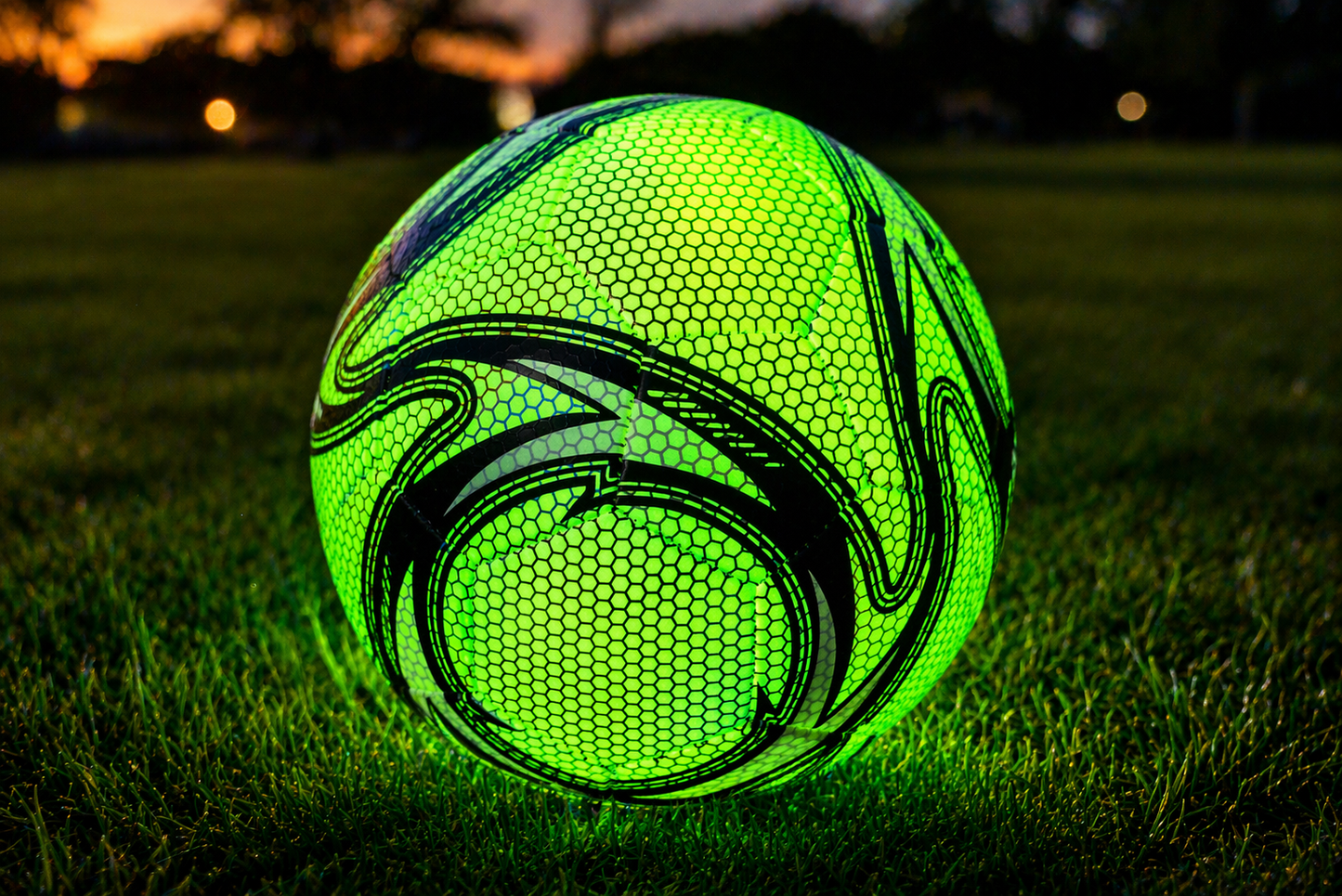 Glow-in-the-Dark Soccer Ball - Match Grade with Pump, Size 5 - Limited Edition, $7.99 Each