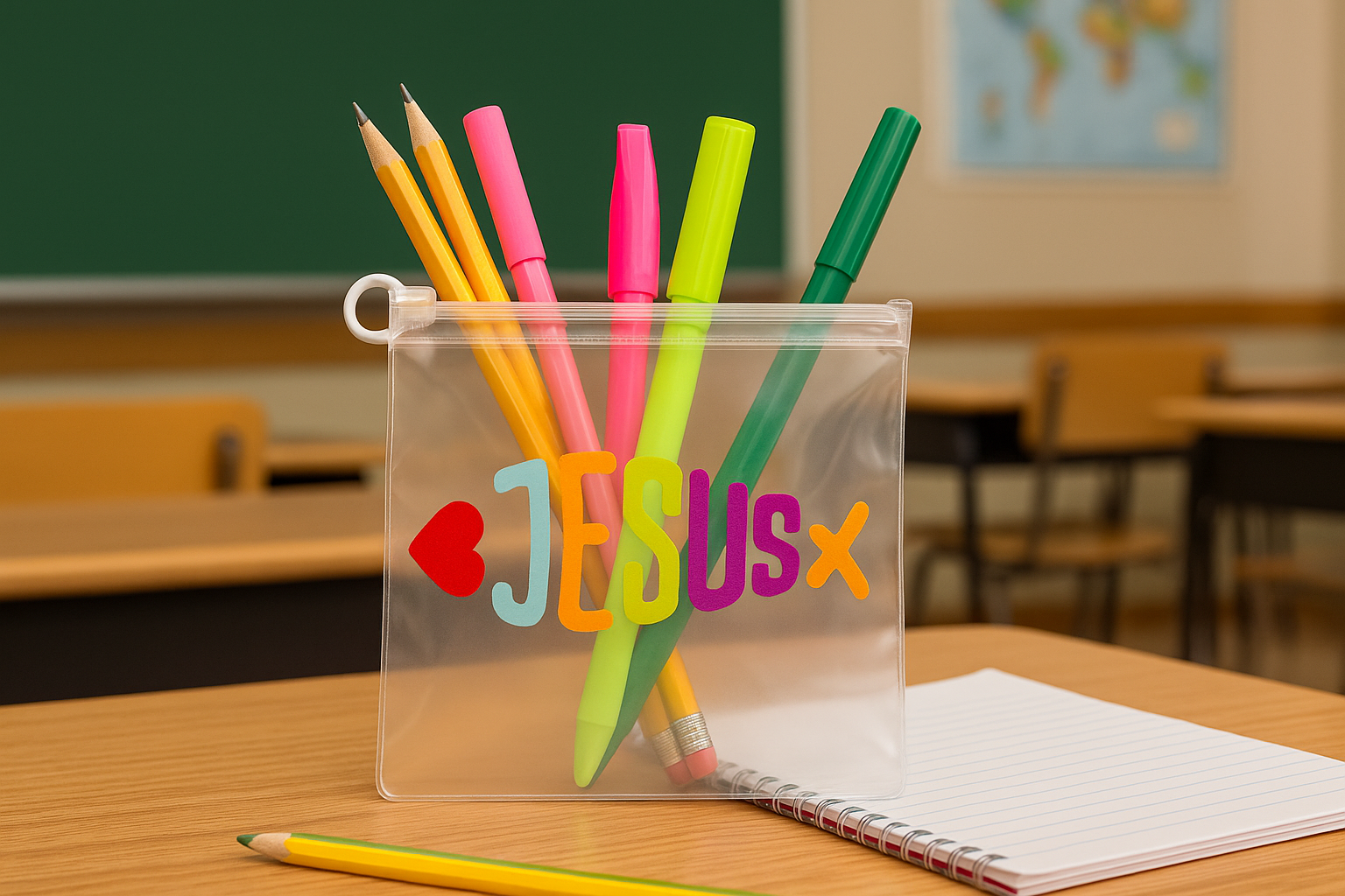 Pencil Pouch - Jesus Fish (30 Pack) - School Supplies Bag - $0.33 Each