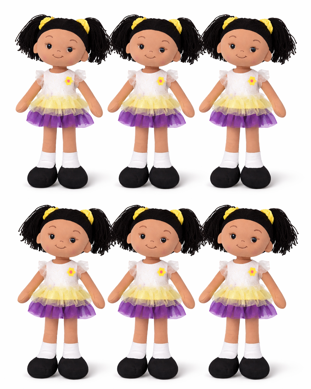 Aissa & Olivia Rag Doll (6 Pack) - Perfect Soft Plush For Girls, $5.99 Each - LIMITED QUANTITIES