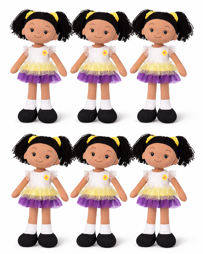 Aissa & Olivia Rag Doll (6 Pack) - Perfect Soft Plush For Girls, $5.99 Each - LIMITED QUANTITIES