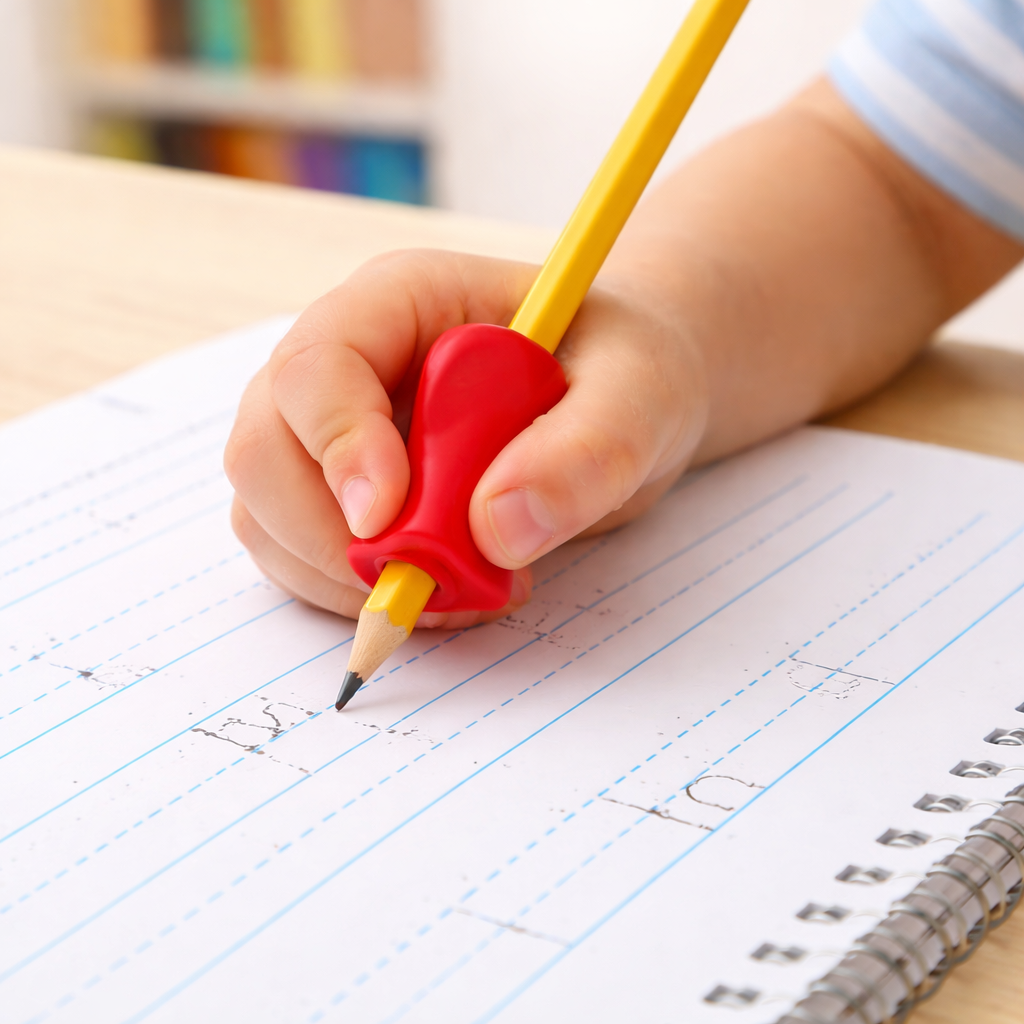 Pencil Grips (30 Pack) Trains Handwriting - Soft Silicone, Ergonomic Design, Ambidexrous - For Small and Large Hands - $0.45 Each