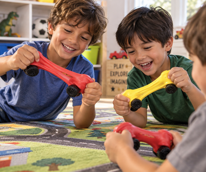 Squish & Stretch Toy Cars (12 Pack) Unique, Fun Gift - Durable Squish Fidget Toy, $1.40 Each