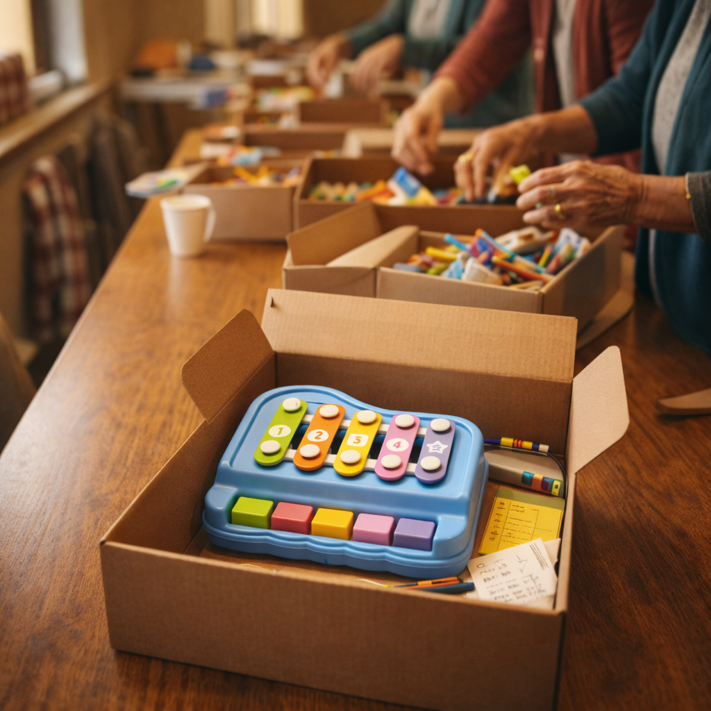 2-in-1 Mini Xylophone & Piano (10 Pack) - $3.99 Each