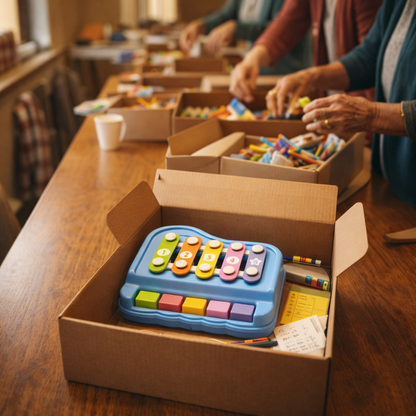 2-in-1 Mini Xylophone & Piano (10 Pack) - $3.99 Each