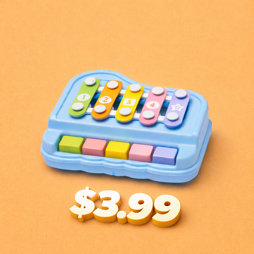 2-in-1 Mini Xylophone & Piano (10 Pack) - $3.99 Each