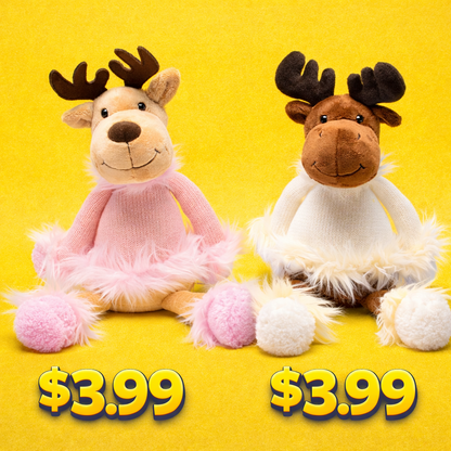 *LIMITED* Dahlia and Mitzi Plushies (6 Pack) - Cozy and Cuddly Stuffy Doll, 3.99 Each