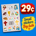 Bible Stickers (20 Pack) - High-Quality Glossy Print - $.29 Each