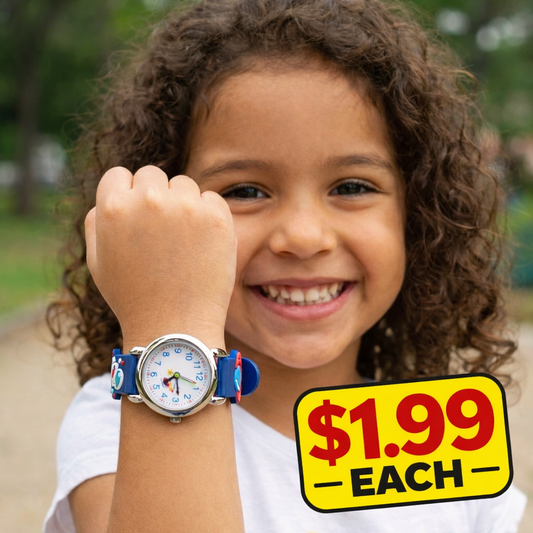 Kids' Watch (10 Pack) - Full Metal Assorted Designs! - $1.99 Each