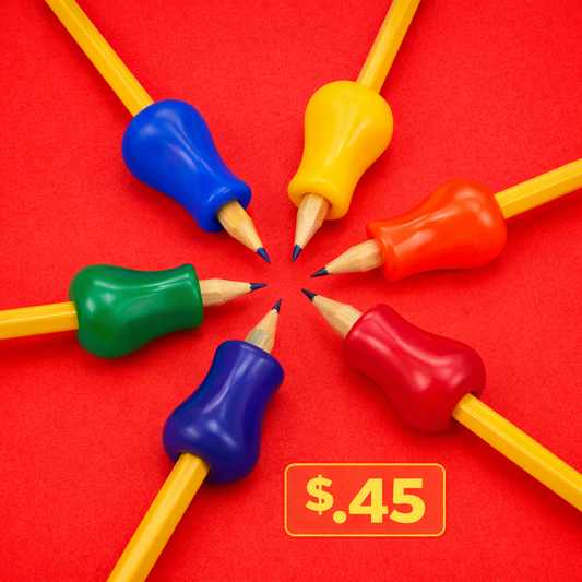 Pencil Grips (30 Pack) - Soft Silicone, Comfortable Design - $0.39 Each