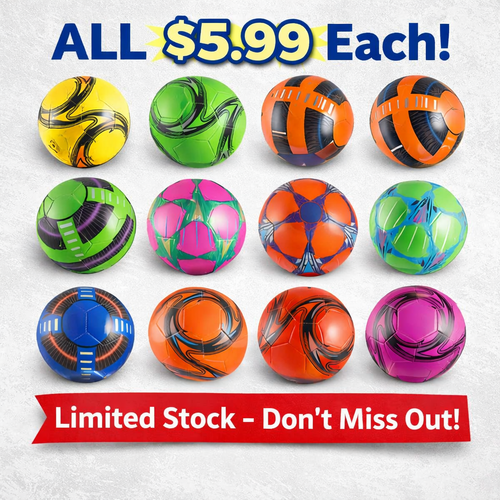 Shoebox Ready Soccer and Pump Bundles - Size 4 & 5 - Limited Availability - $5.99 Each