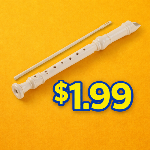 Recorders with Cleaning Rod & Finger Chart - 3 Piece - (5 Pack) - $1.99 Each