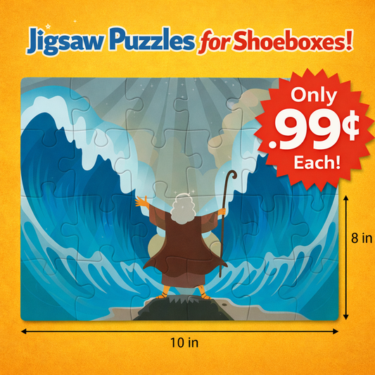 MyBible Jigsaw Puzzle (2 Pack) Moses Parting the Red Sea - $0.99 Each