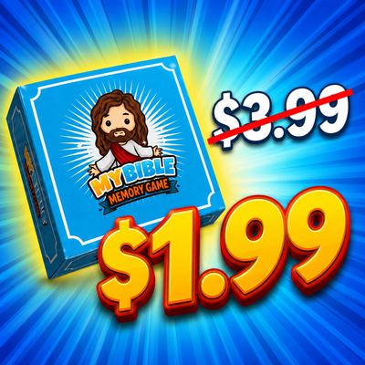 My Bible Matching Game (5 Pack) - Bible Card Game for Memory Development - $1.99 Each - Limited Time Sale Until 9/7