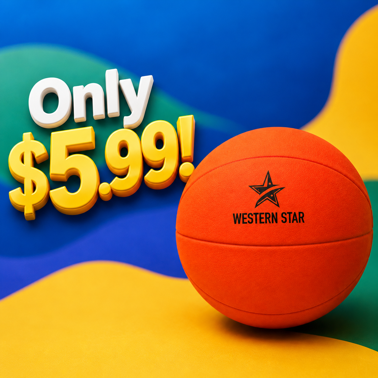 Full-Size Soft Basketballs (5 Pack) With Pump - Perfect for Kids - Soft Bounce Ball for Children - $2.99 Each