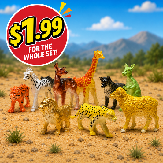 Mini Animal Friends - Set of 12 Mixed Creatures (5 Sets) - $1.99 Per Set