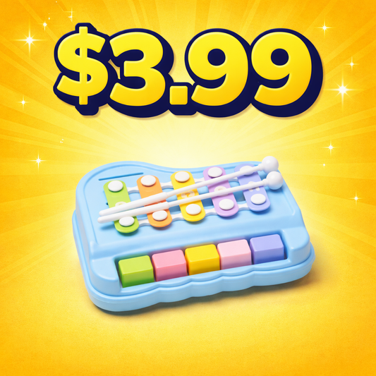 Mini Xylophone and Piano (10 Pack) 2-in-1 Musical Instrument - $3.99 Each