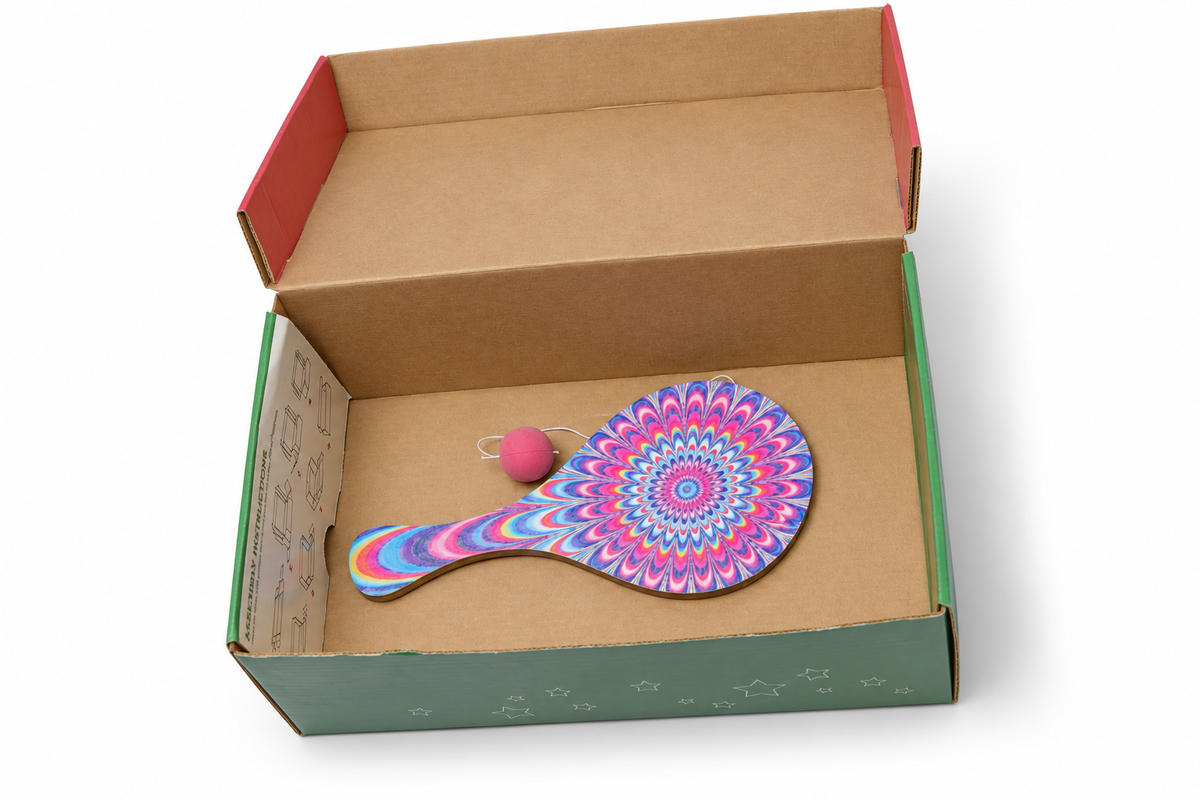 Paddleball (20 Pack) Classic Wood Paddle and Ball Game - $0.75 Each