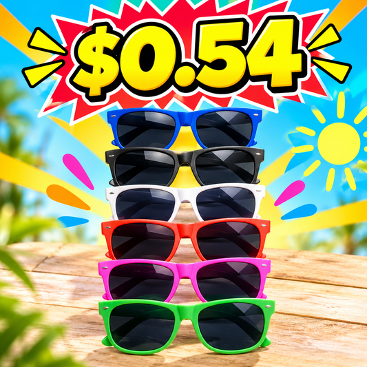 Kids' Sunglasses (20 Pack) Assorted Colors, For Cool Kids - $0.54 Each