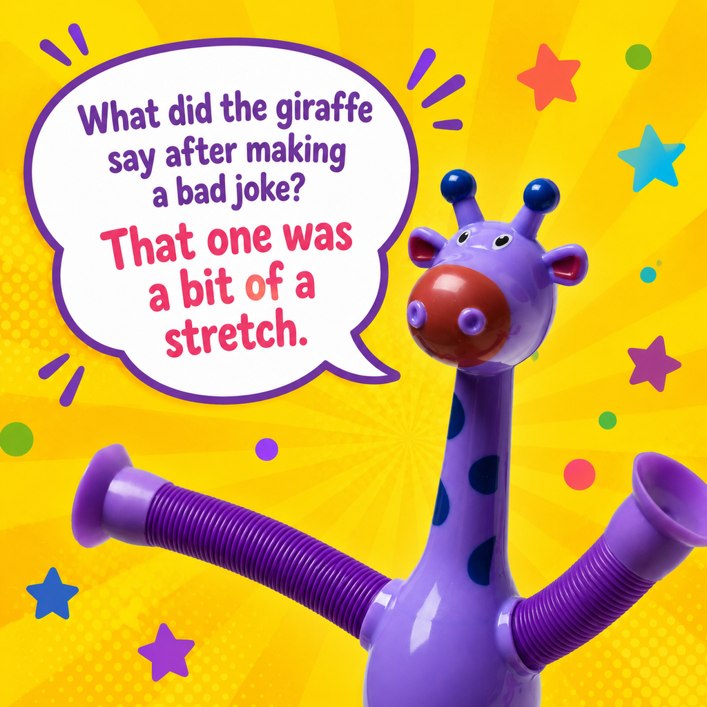 Extendable Giraffe Pop Tube Toys – Pop, Stretch & Bend Sensory Toys (20 Pack) - 75¢ Each