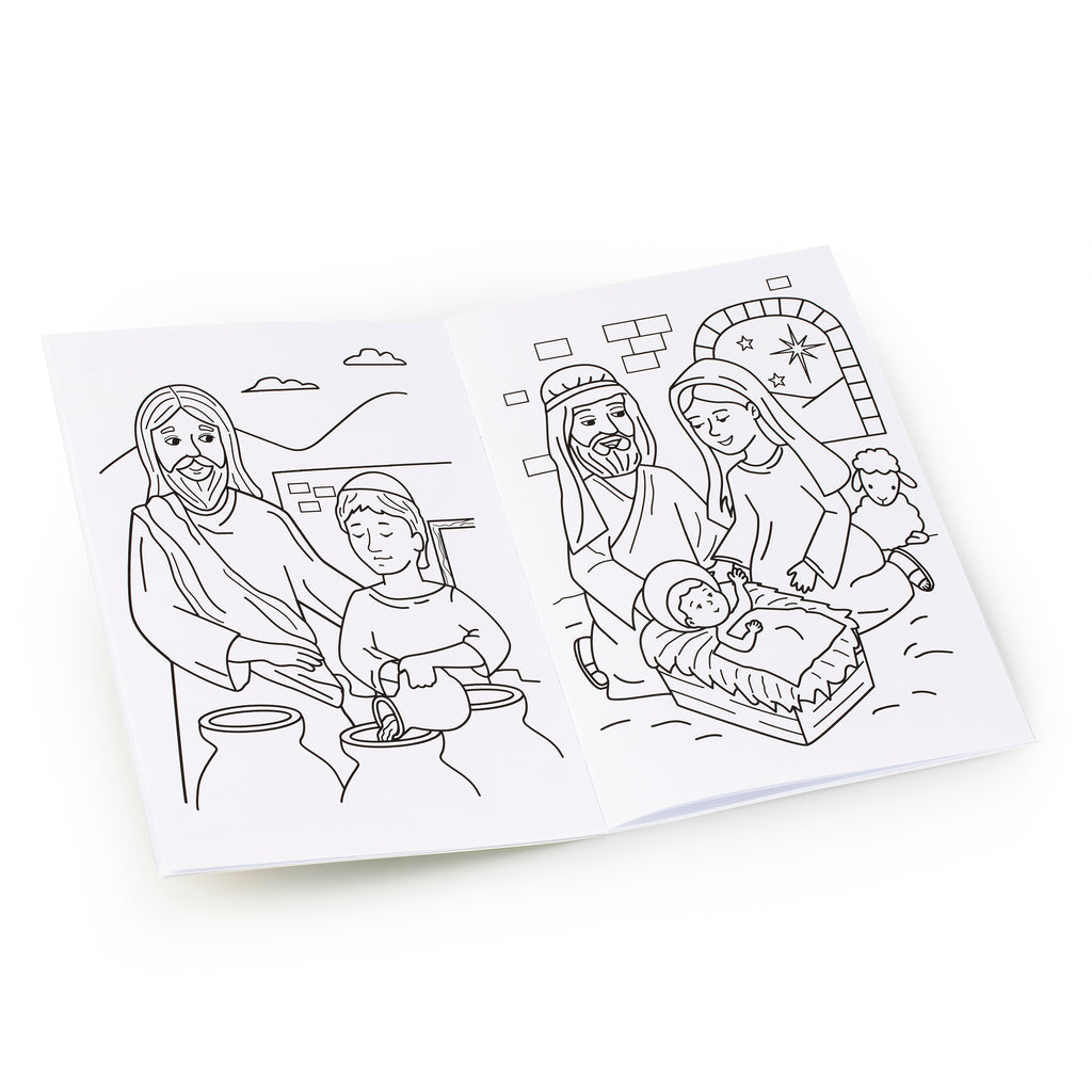 Coloring Books - My Bible Story  - 50 Designs (10 Pack) - $0.95 Each
